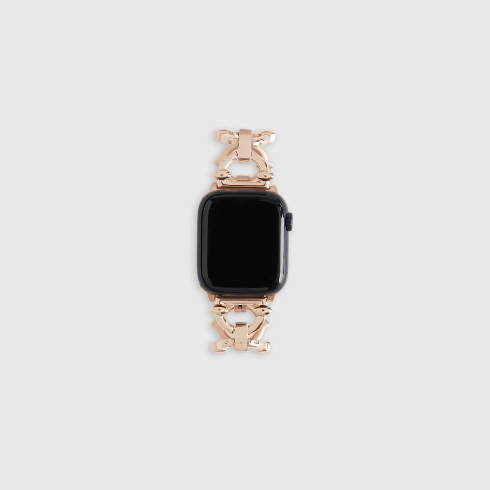 NWT QUINCE Stainless Steel Chain Link Smartwatch Band - Rose Gold- 38-41mm - Picture 3 of 6